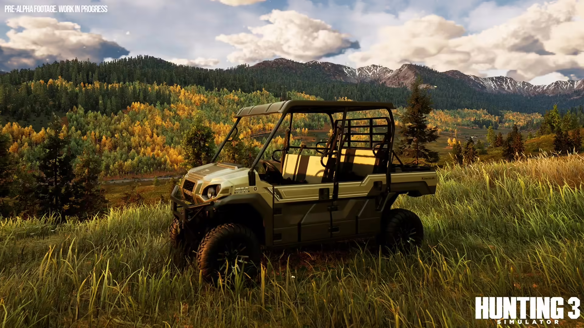 Un cacciatore e il suo cane in una foresta in Hunting Simulator 3