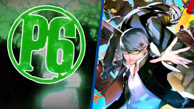 Logo di Persona 6 e Persona 4 Revival su sfondo stilizzato Atlus