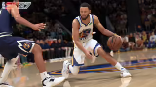 Gameplay di NBA 2K27 durante una sequenza chiave