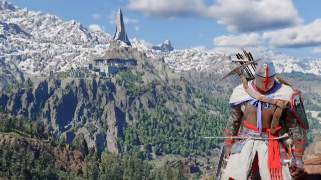 Un'imbarcazione attraversa l'oceano di Pywel nel DLC Charting the Unknown