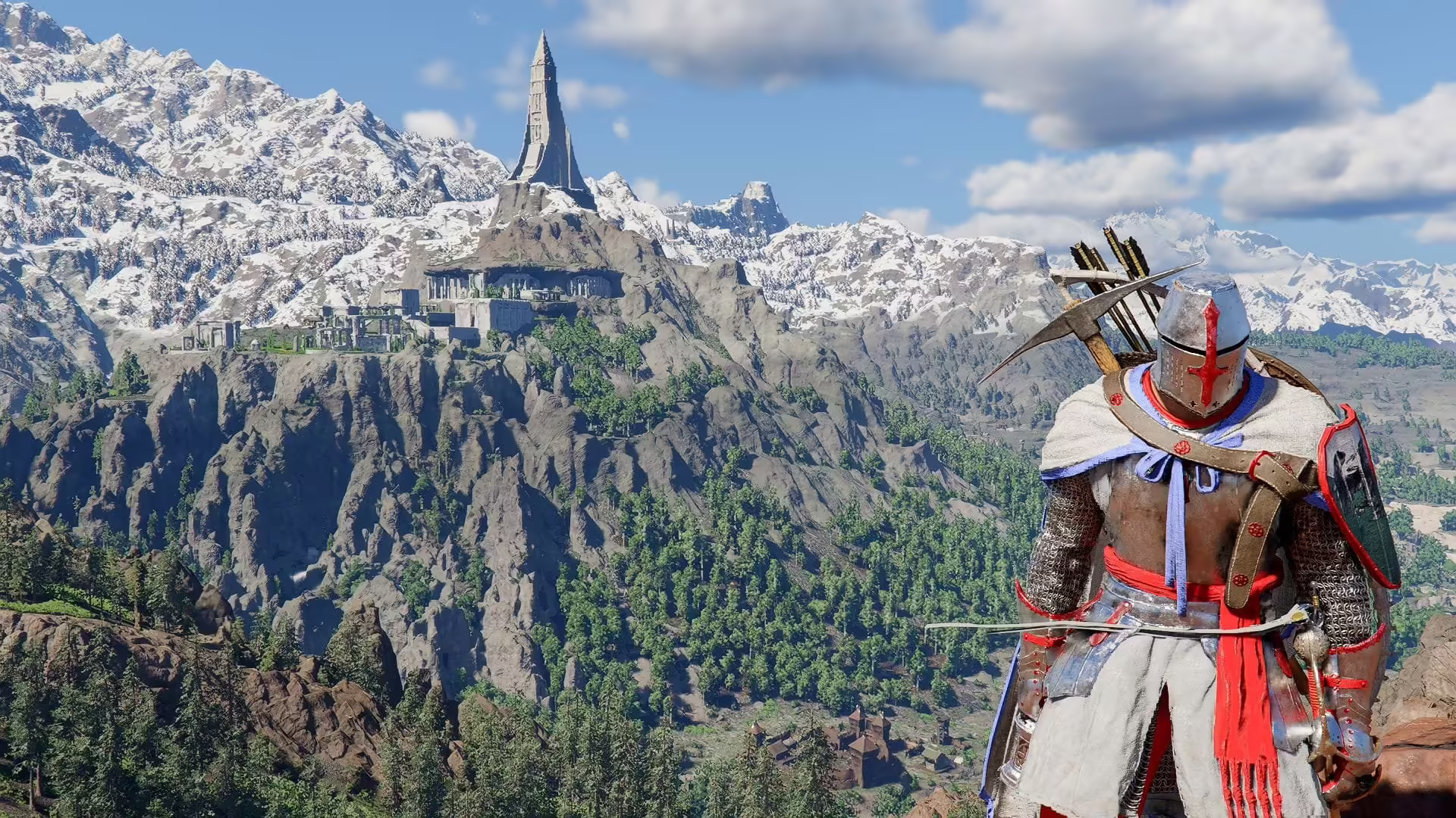 Un'imbarcazione attraversa l'oceano di Pywel nel DLC Charting the Unknown
