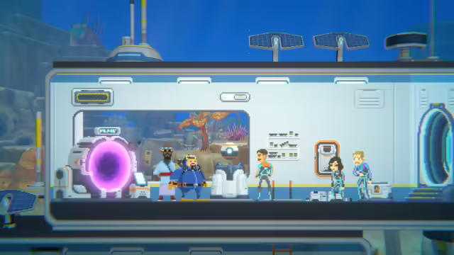 Dave di Dave the Diver nuota verso una creatura di Subnautica 2