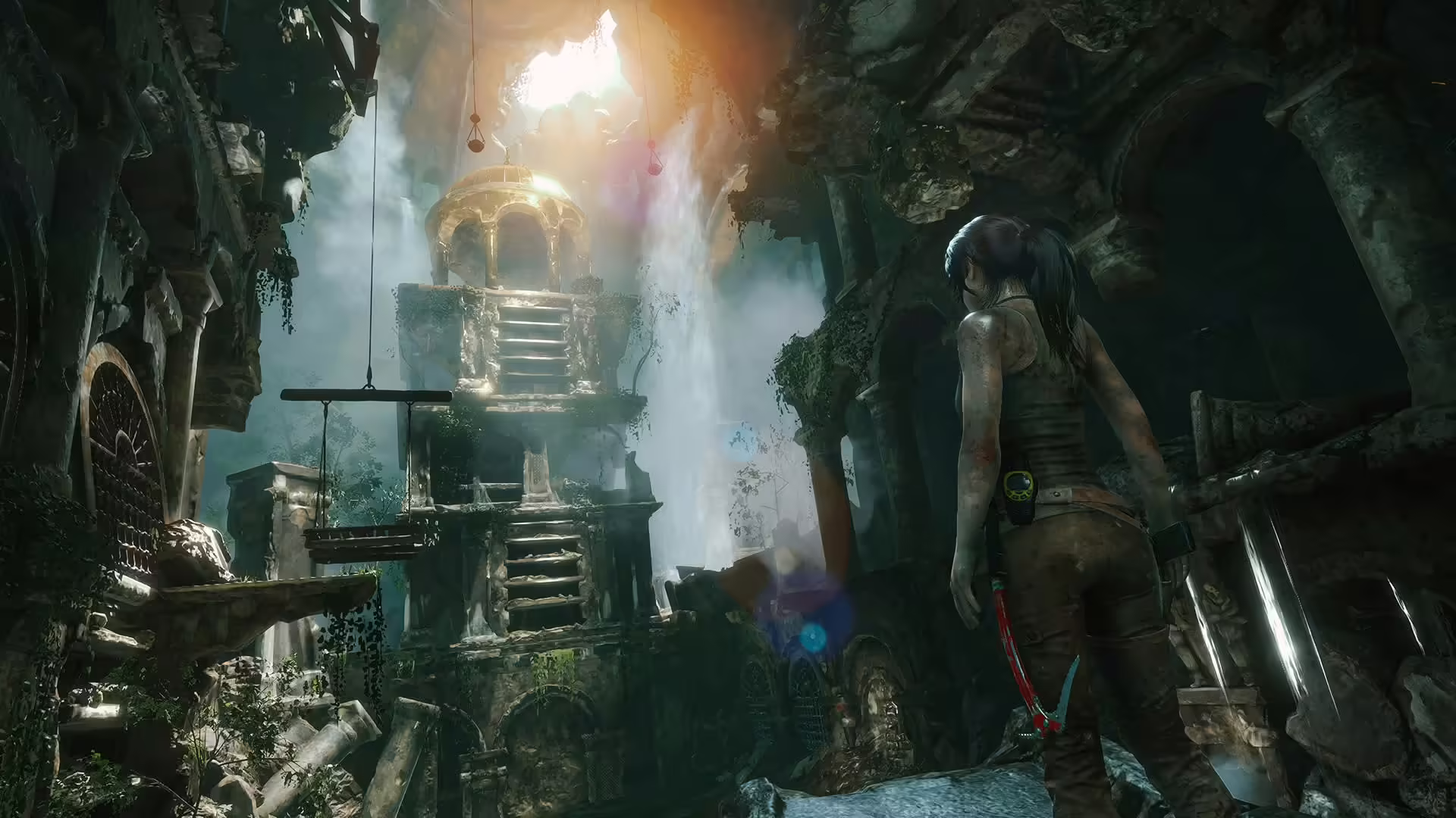 Lara Croft in azione in Rise of the Tomb Raider: 20 Year Celebration su Nintendo Switch 2