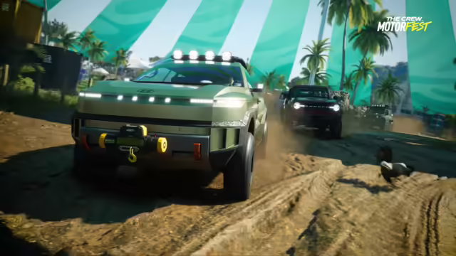 Un'auto sportiva sfreccia nella giungla di Kauai in The Crew Motorfest Season 11