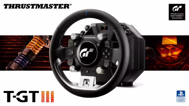 Il nuovo volante Thrustmaster T-GT III con pedaliera load-cell per Gran Turismo 7