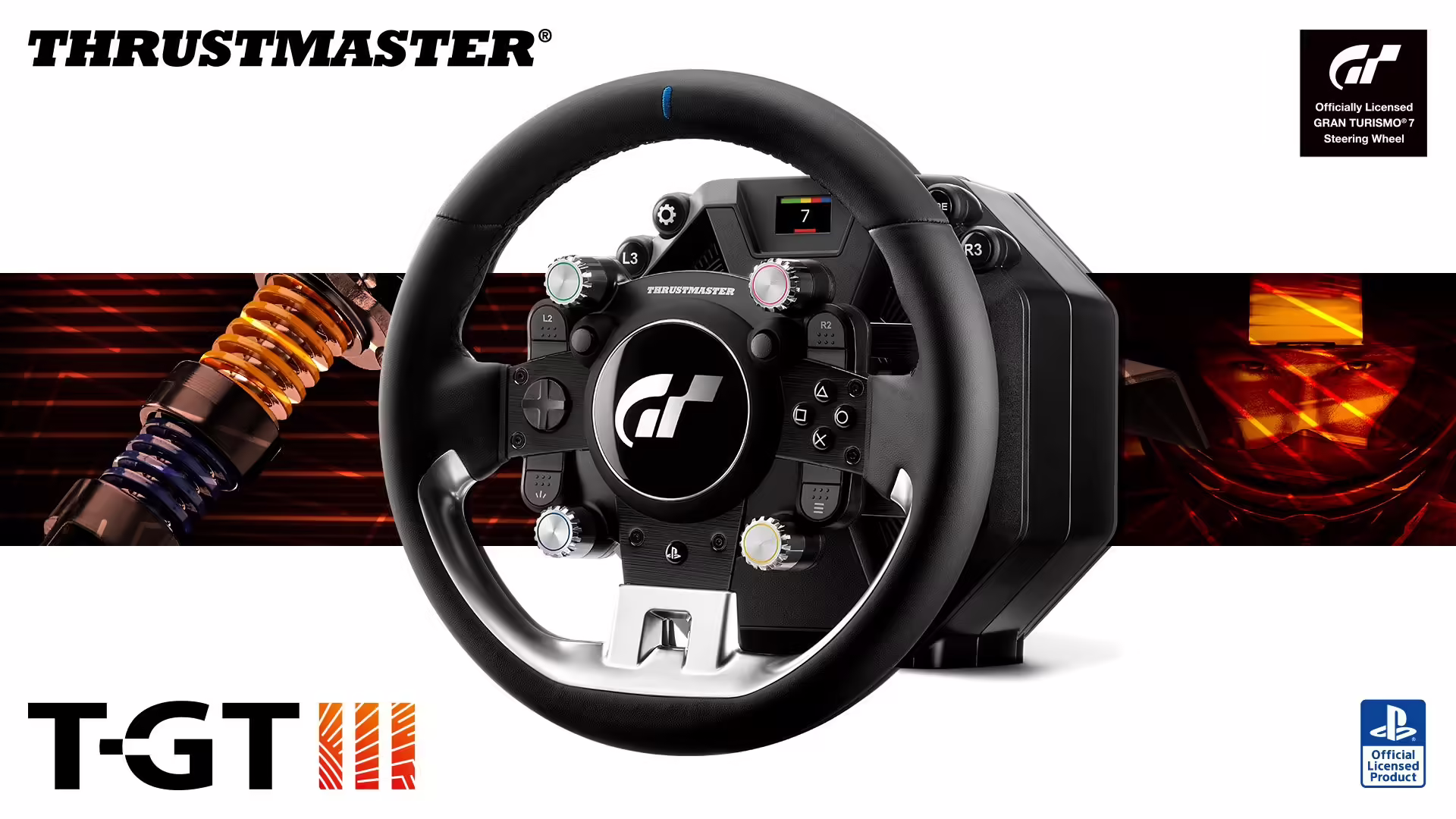 Il nuovo volante Thrustmaster T-GT III con pedaliera load-cell per Gran Turismo 7
